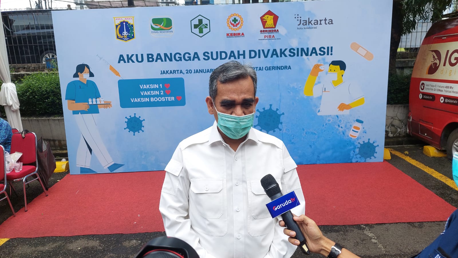 DPP Gerindra Gelar Vaksinasi Booster 500 Lansia