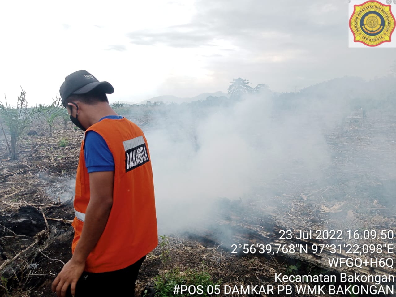 Api Bakar Hutan dan Lahan Beberapa Gampong Aceh Selatan