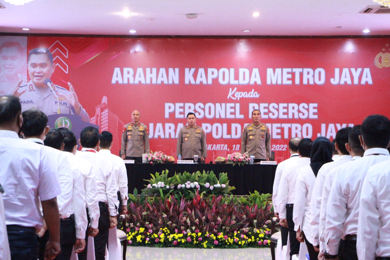 Kapolda Metro Jaya Berikan Arahan Kepada Personel Reserse Jajaran Polda Metro Jaya