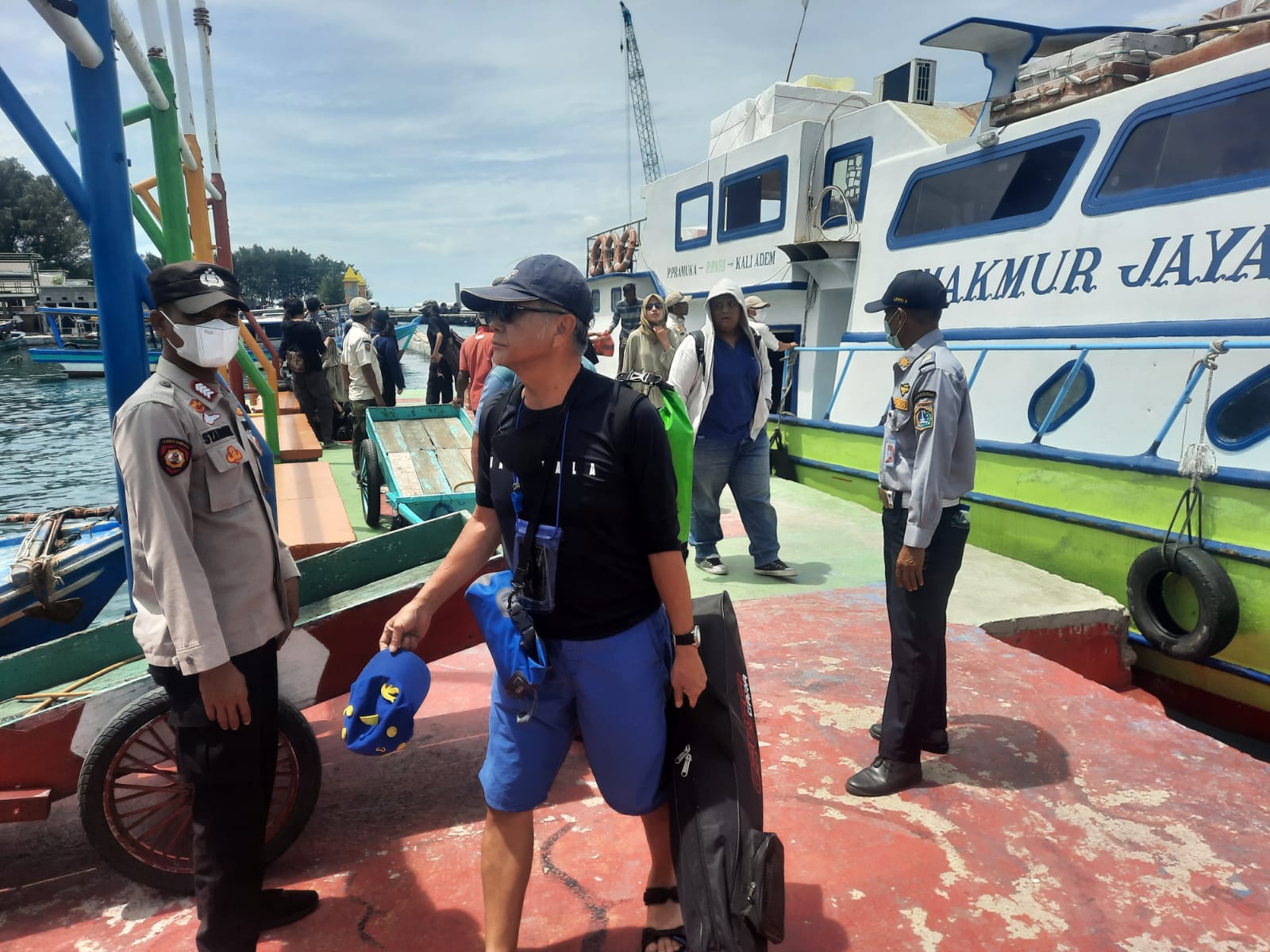 Polres Kep. Seribu Tekankan 423 Penumpang Wajib Masker dan Taat Prokes