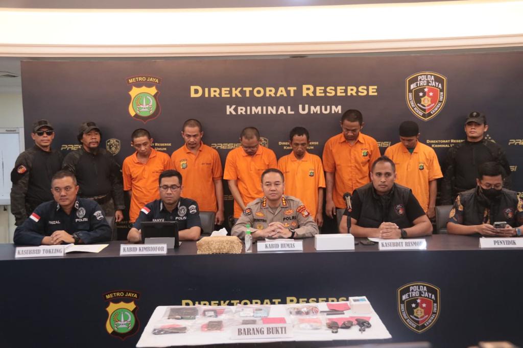 Polda Metro Jaya Tangkap Para Pelaku Pencurian dan Kekerasan Modus Kecubung