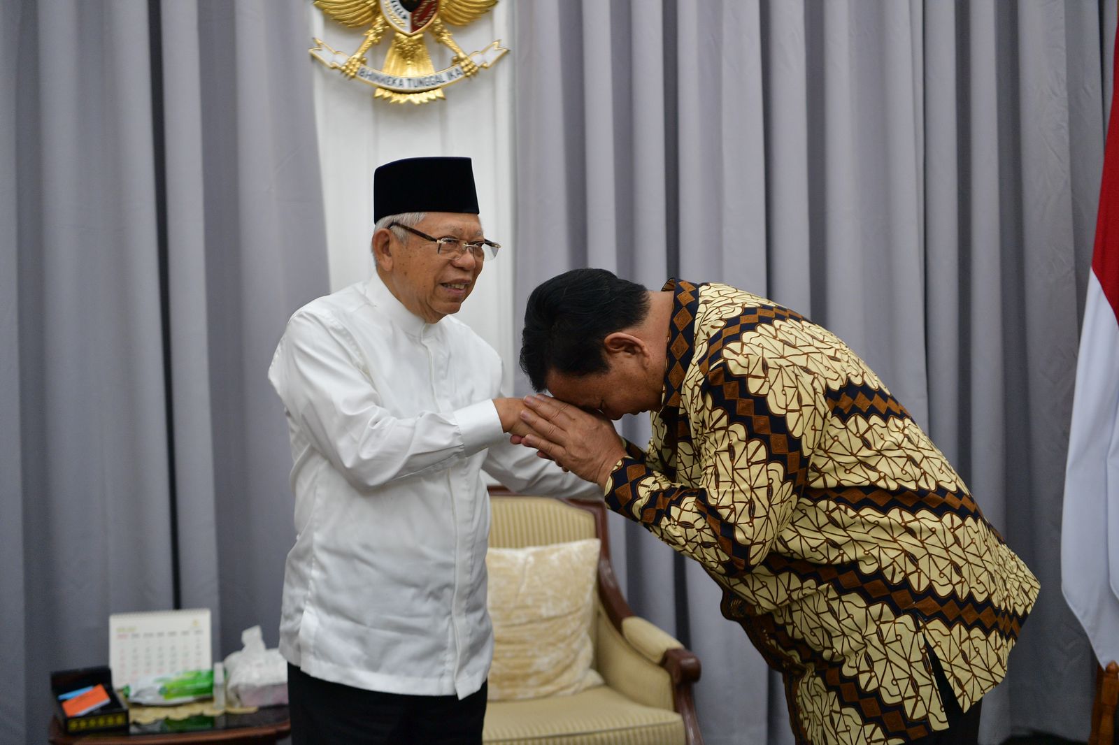 Silaturahmi Lebaran Prabowo Kunjungi Kediaman Ma’ruf Amin