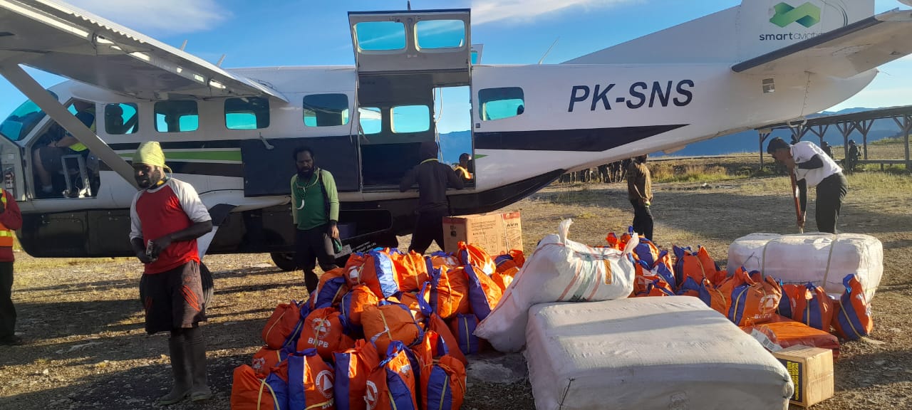 Penyaluran Bantuan ke Papua Tengah Berjalan Lancar