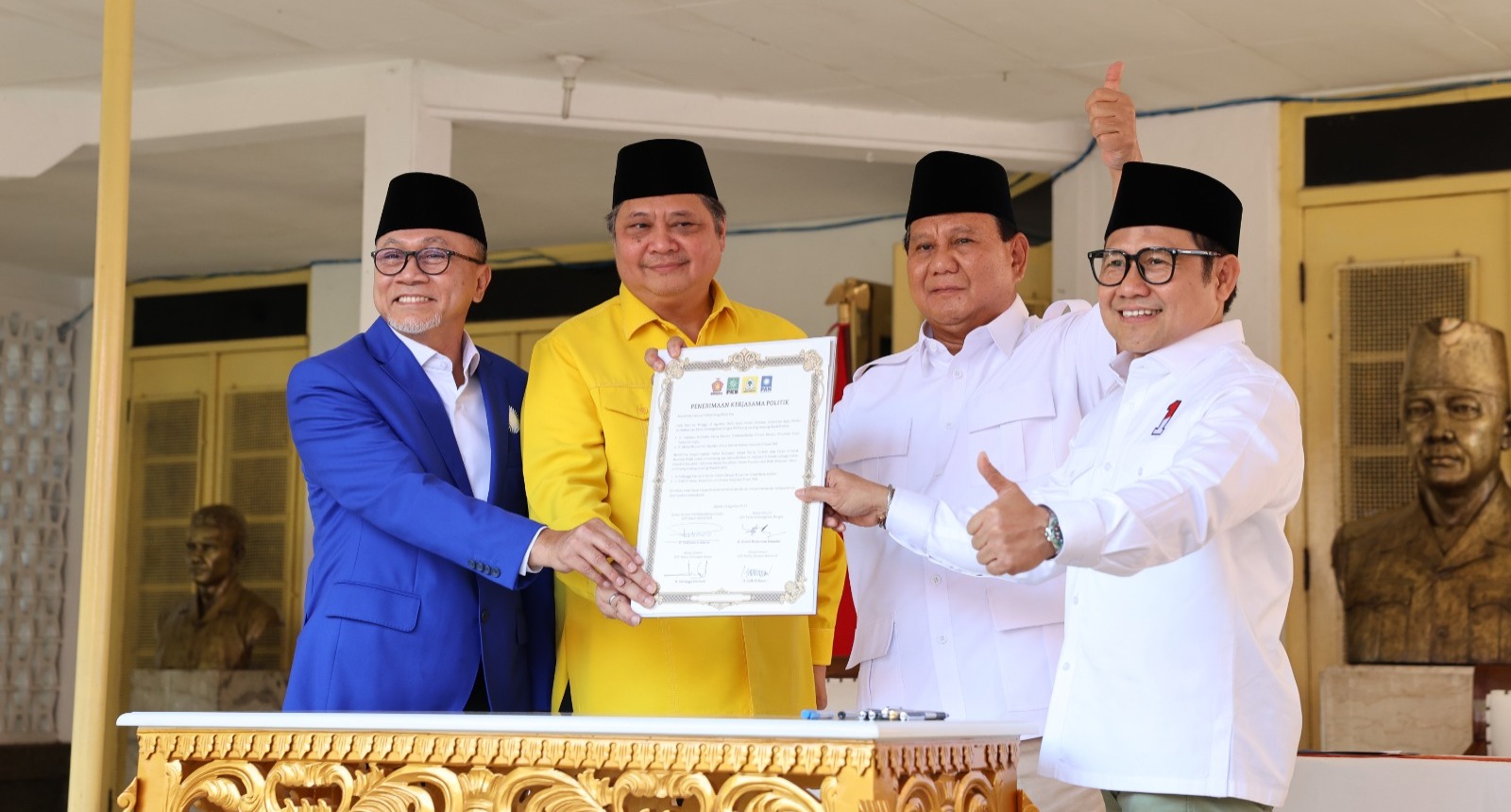 Golkar-PAN Resmi Dukung Prabowo di Pilpres 2024, Gabung Gerindra-PKB
