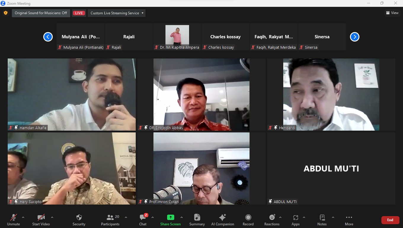 Diskusi Moya Institute, Pakar Hukum : Putusan MK Picu Keresahan Masyarakat