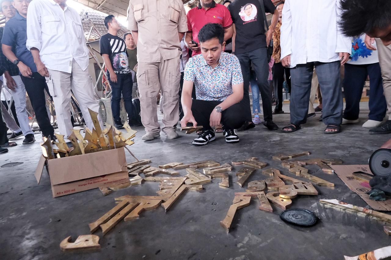 Gibran Disambut Warga Boyolali, dari Pengrajin Tembaga sampai Komunitas Seni