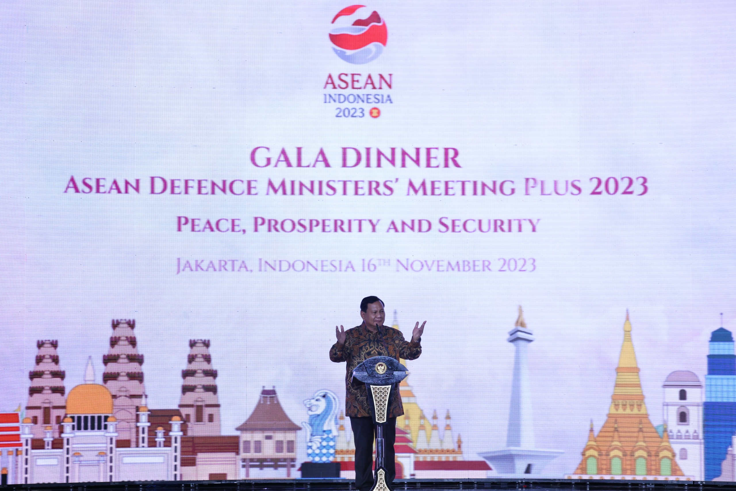 Prabowo Tegaskan Jaringan Persahabatan Antarnegara dalam Gala Dinner ADMM Plus