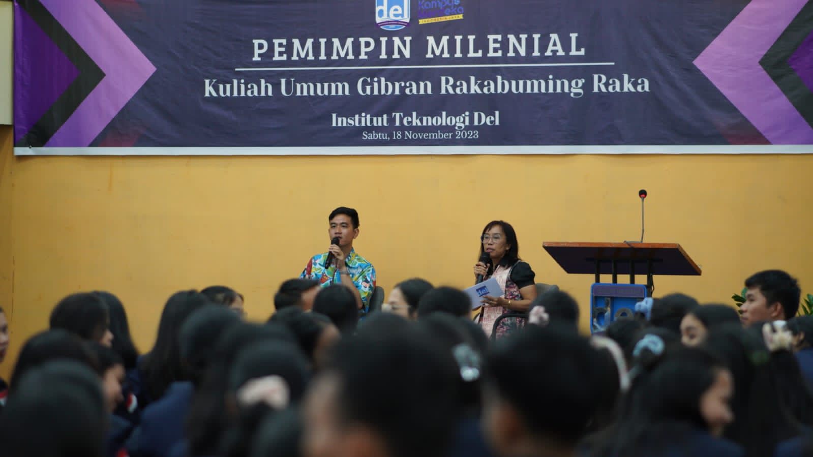 Mahasiswa Del Sebut Gibran Sosok Muda Inspiratif