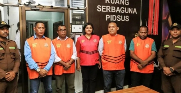 Lima Komisioner KPU Aru Ditahan, Kasus Korupsi