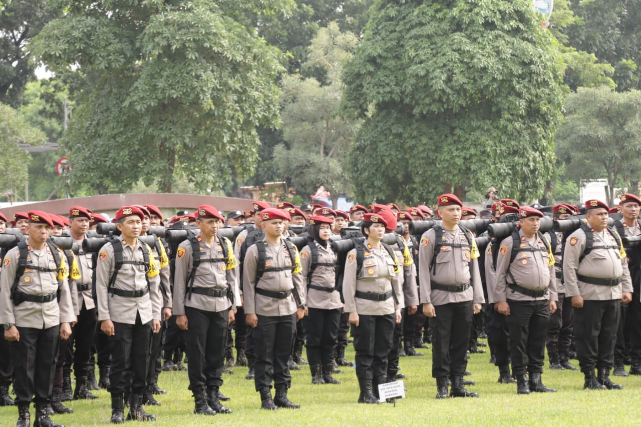 Apel Pergeseran Pasukan, Polres Jakbar Terjunkan 900 Personel Amankan TPS di Jakarta Barat, Ini Pola Pengamanannya