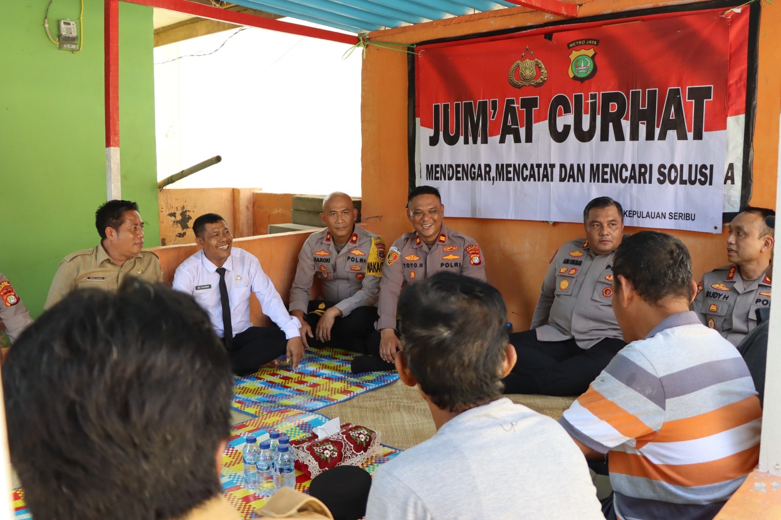 Kapolres Kepulauan Seribu Adakan Jumat Curhat di Pulau Pramuka: Fokus pada Pencegahan Judi dan Penyalahgunaan Narkotika