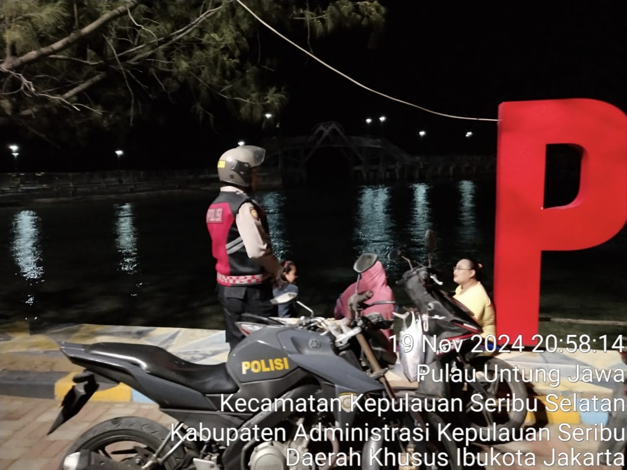 Patroli Malam Perintis Presisi Polsek Kepulauan Seribu Selatan Antisipasi Tawuran Remaja