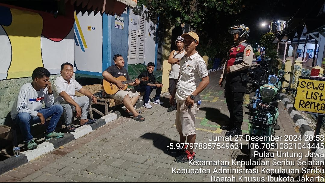 Polsek Kepulauan Seribu Selatan Gelar Patroli Malam Perintis Presisi, Antisipasi Gangguan Kamtibmas Selama Operasi Lilin 2024