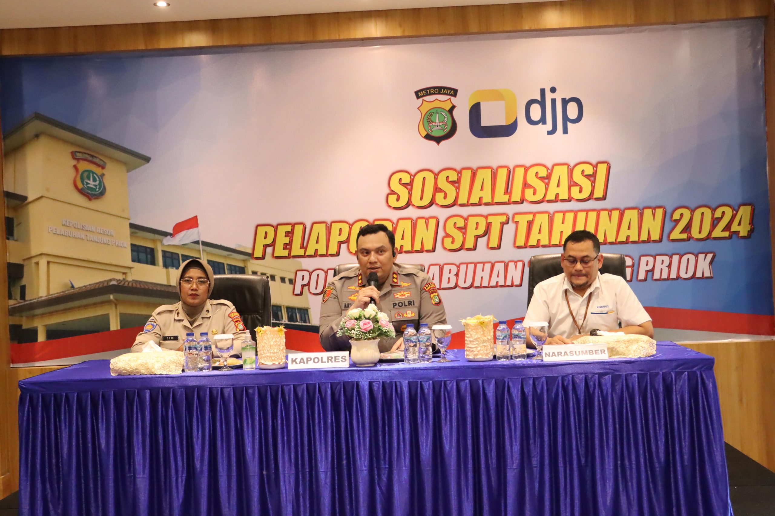 Polisi Baik Taat Pajak, KPP Tanjung Priok Gelar Sosialisasi SPT Tahunan