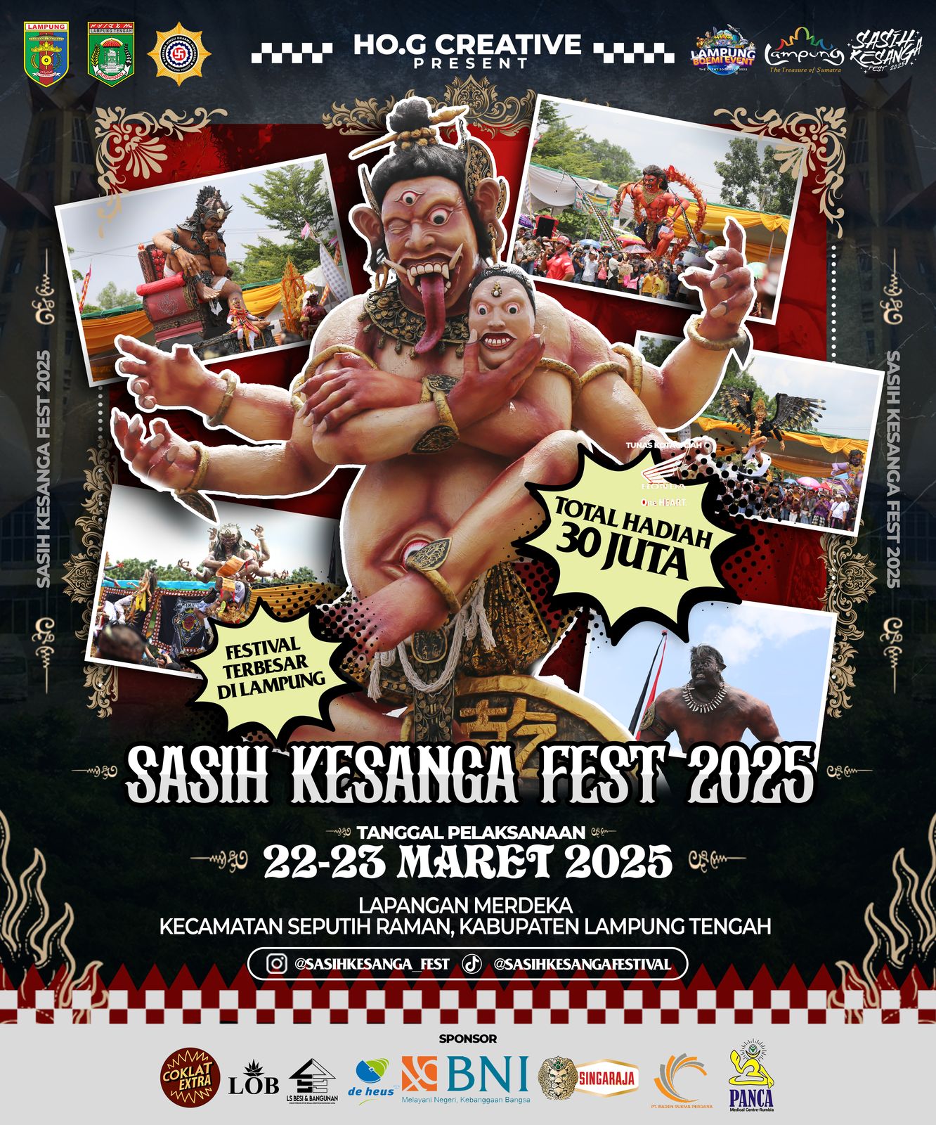 Sasih Kesanga Fest 2025, Festival Ogoh-Ogoh Terbesar di Lampung