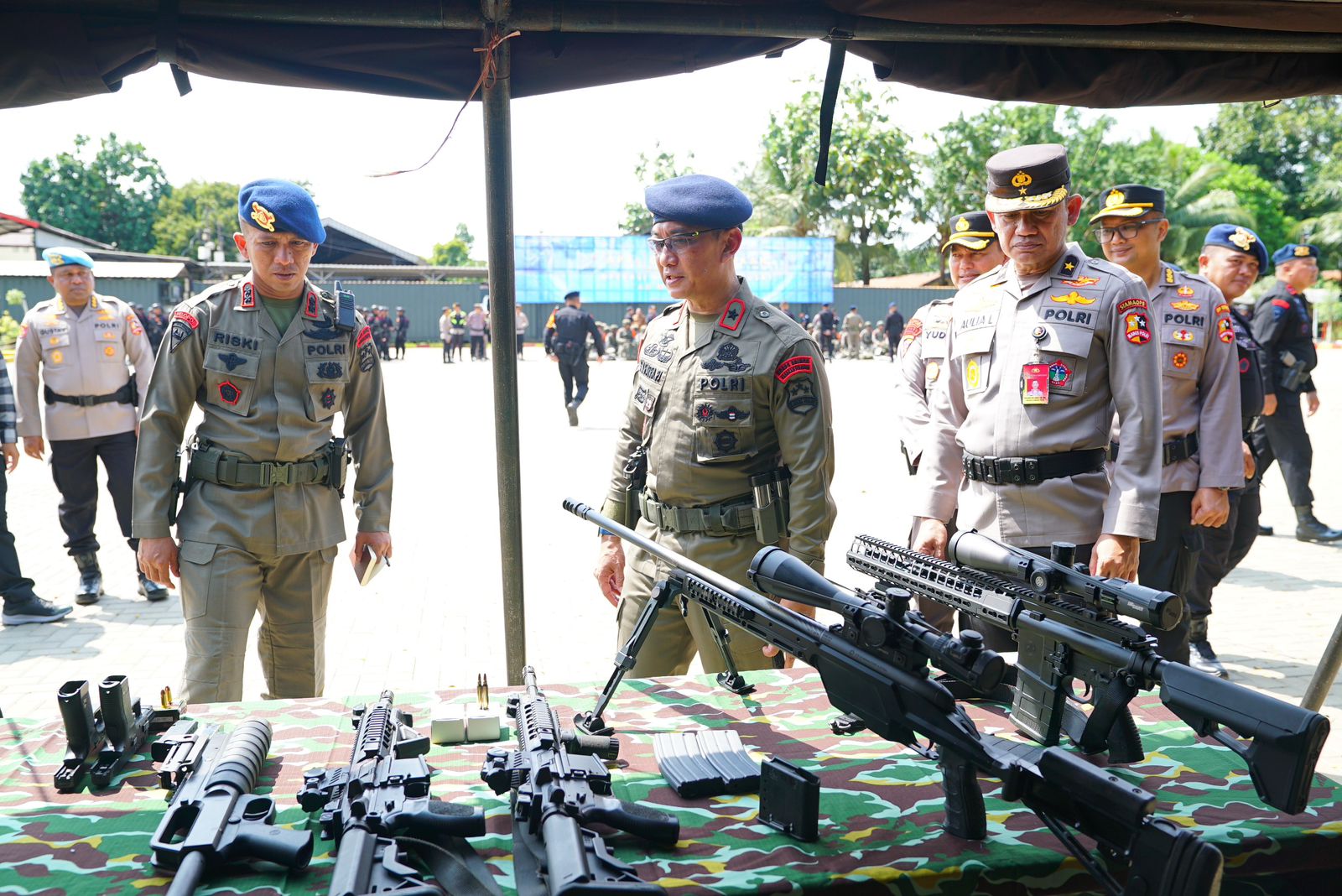 Danpas Pelopor Korbrimob Polri Pimpin Apel Gelar Pasukan Operasi Kepolisian Terpusat “AB Moskona 2025