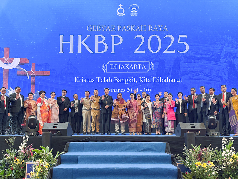 Hadir Perayaan Paskah HKBP, Pramono Ingin Jakarta Jadi Kota Multi-Kultur