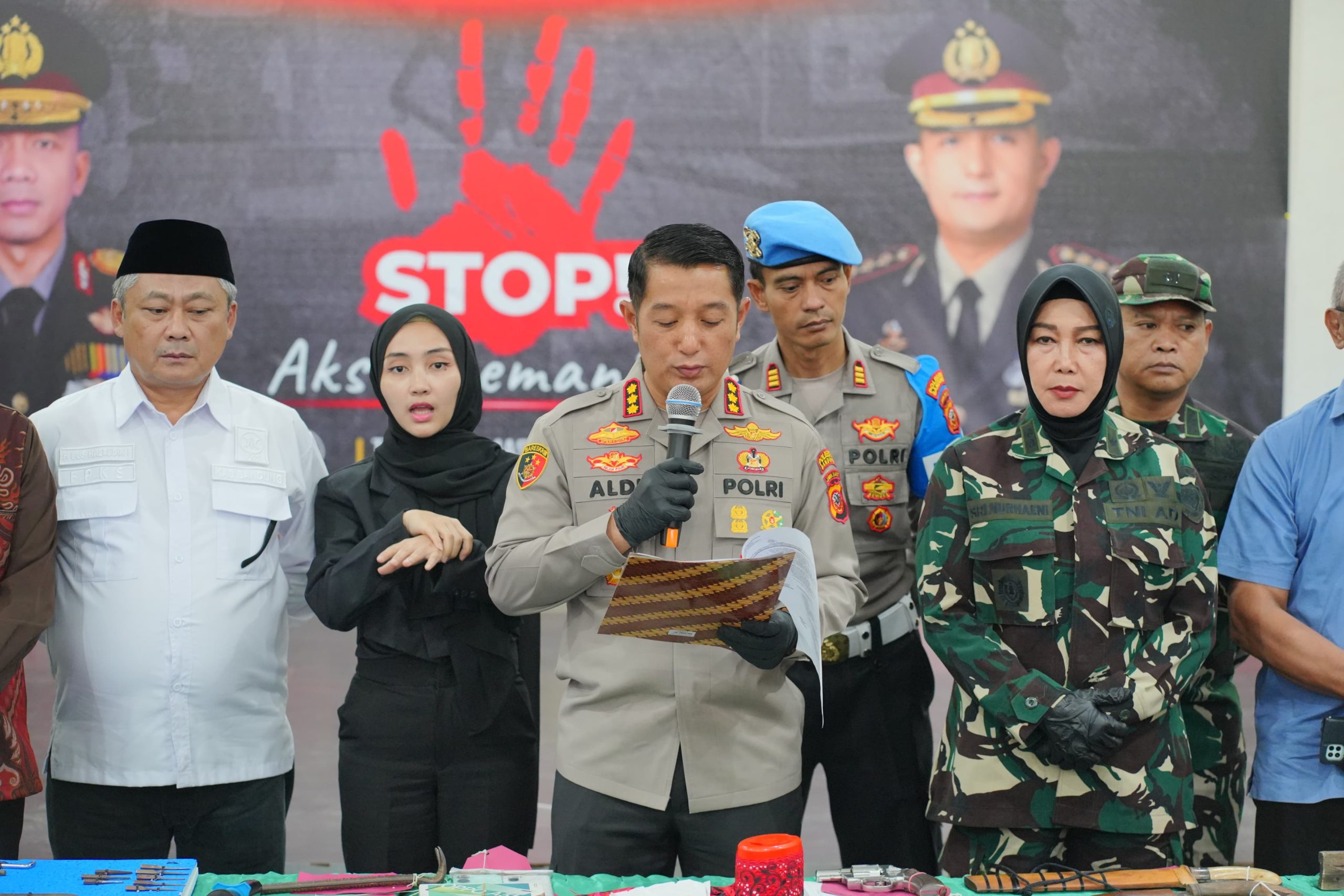 Polresta Bandung Amankan Ratusan Preman dalam Operasi Pekat Lodaya 2025