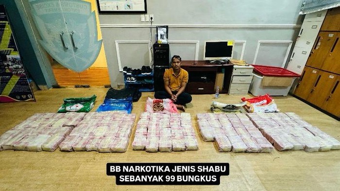 Narkoba di Aceh, 99 Bungkus Sabu Disita NIC