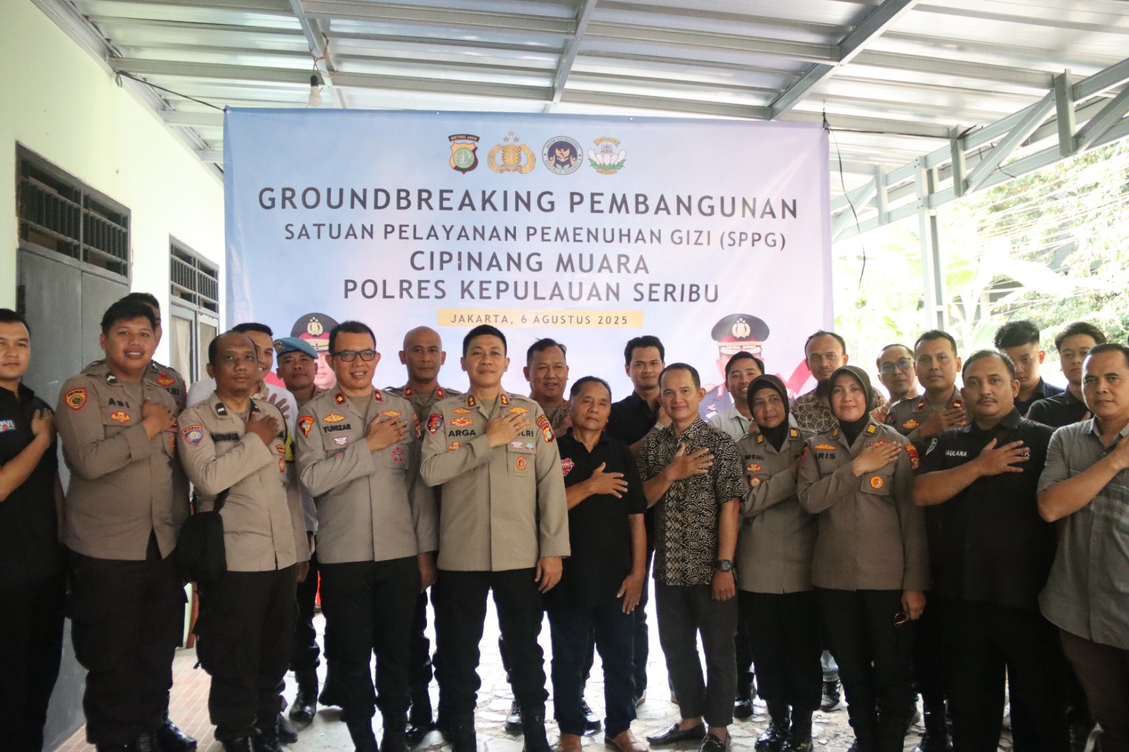 Kapolres Kepulauan Seribu Hadiri Ground Breaking dan Launching Serentak SPPG Polri Lewat Zoom Meeting