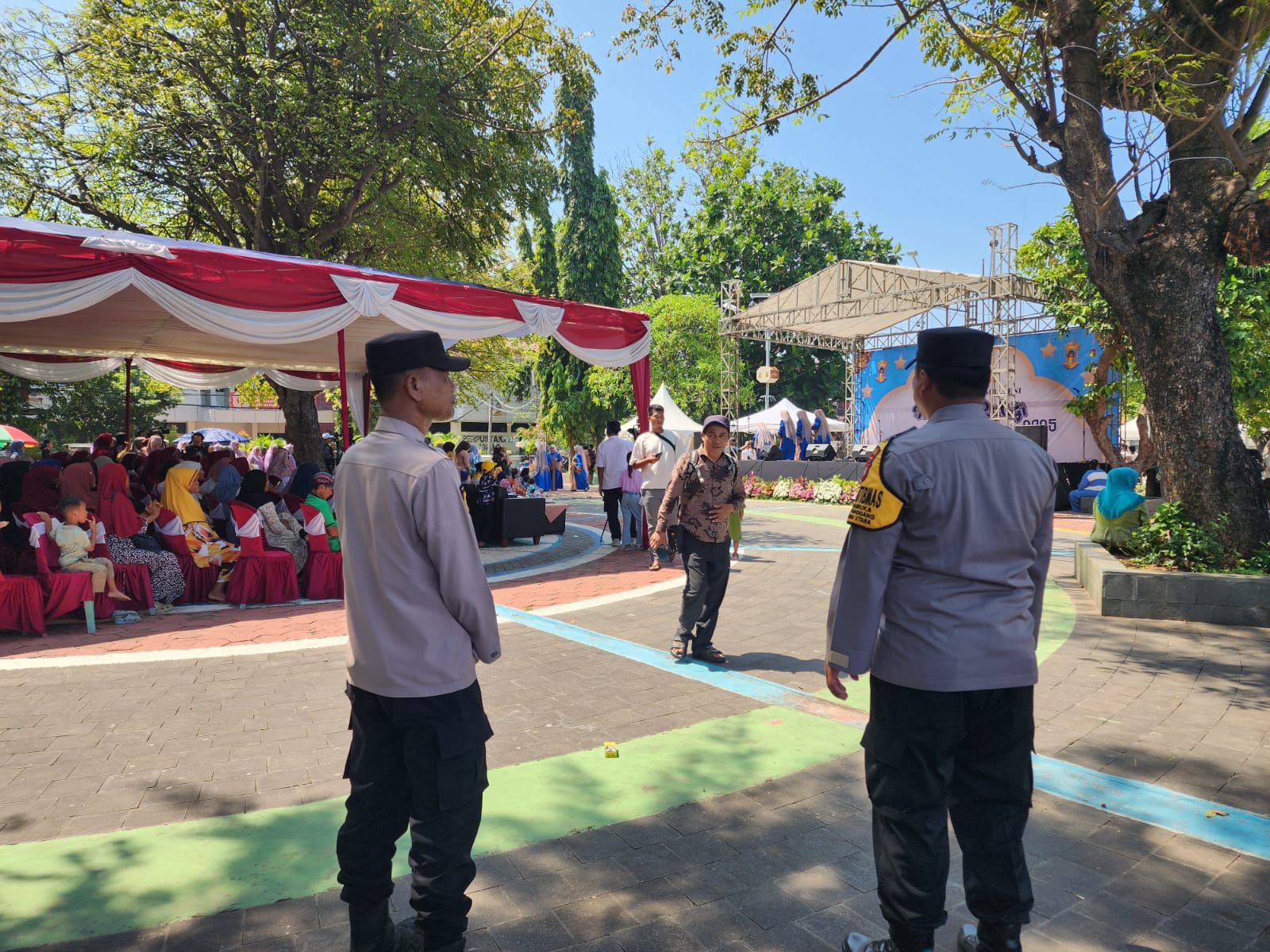 Polsek Kepulauan Seribu Utara Amankan Lomba Seni Religi di Pulau Pramuka