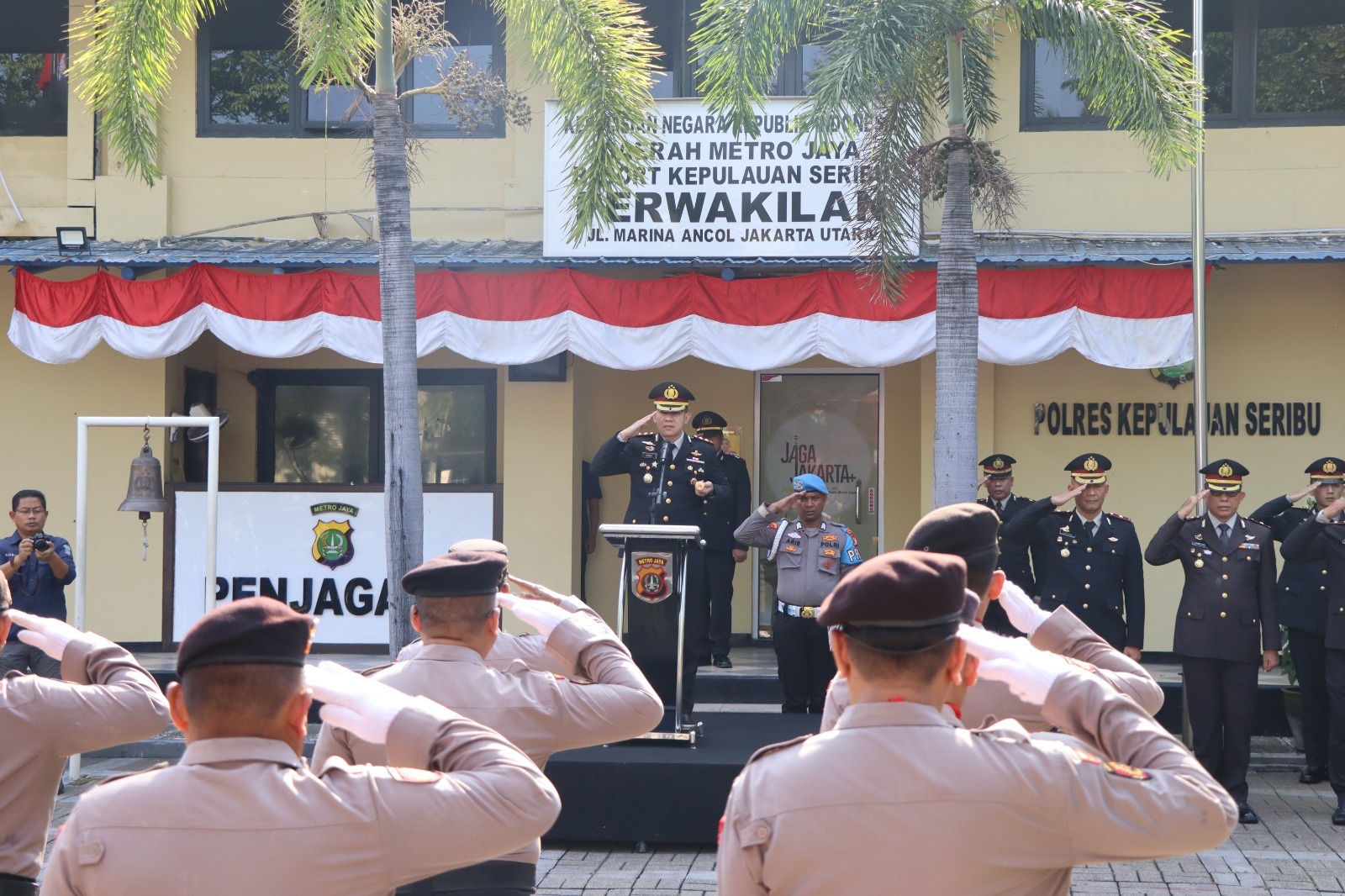 Polres Kepulauan Seribu Gelar Upacara Peringatan Hari Kesaktian Pancasila 2025 di Marina Ancol