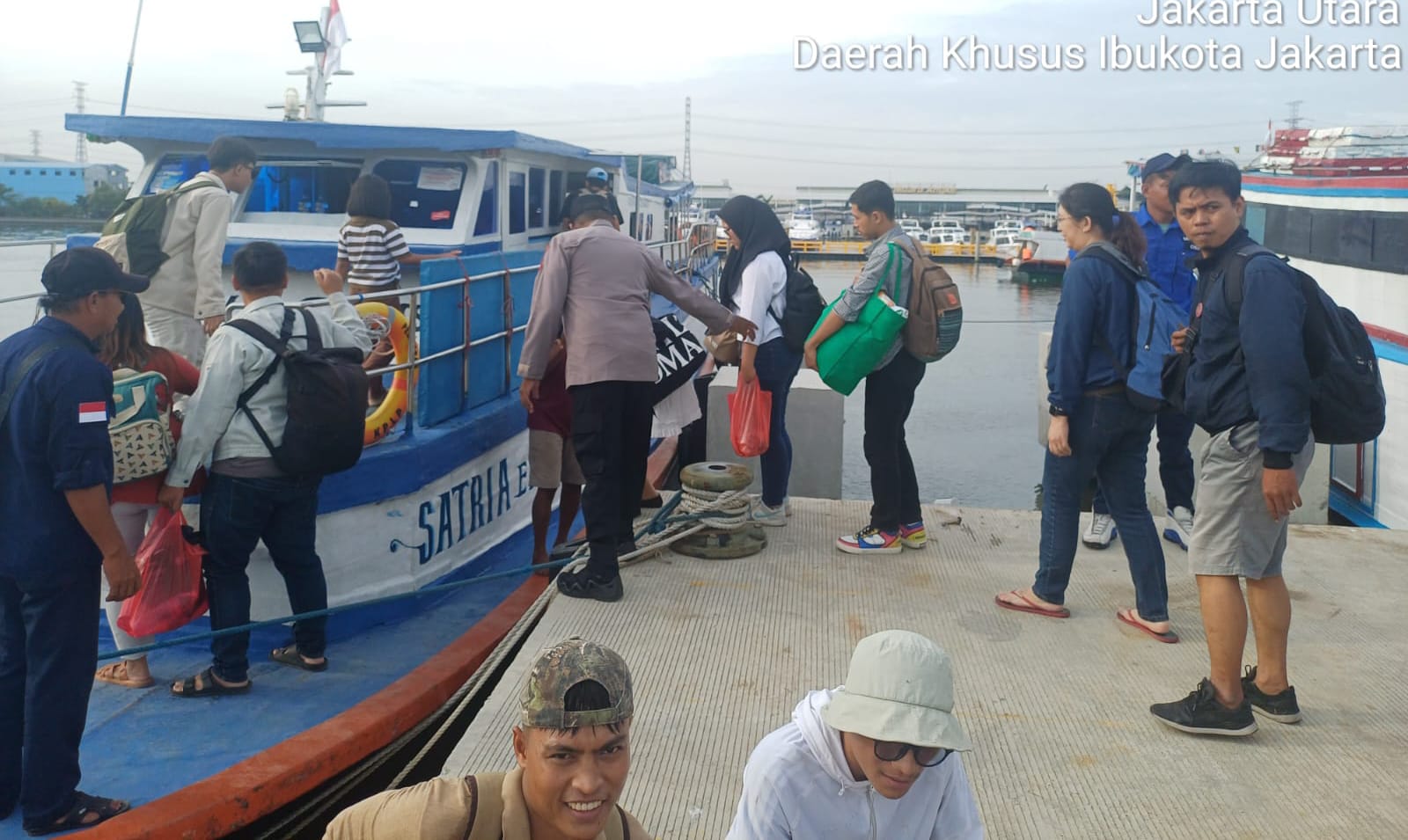 Pelaksanaan Ops Sikat Jaya di Dermaga Kali Adem Pelabuhan Muara Angke