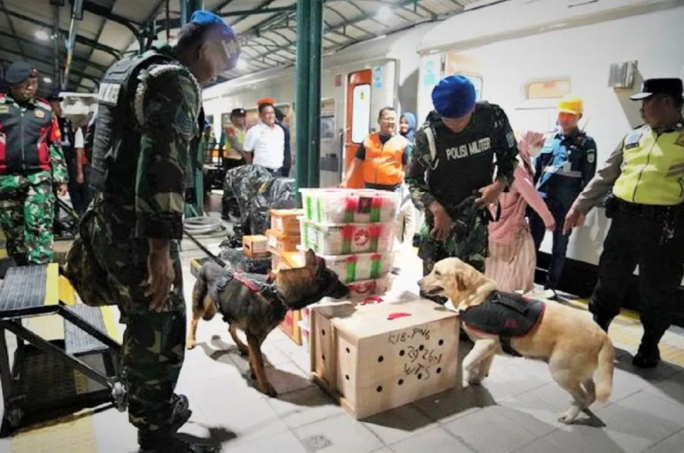 KAI Gandeng Polisi Militer, Periksa Barang Kiriman dengan Anjing Pelacak