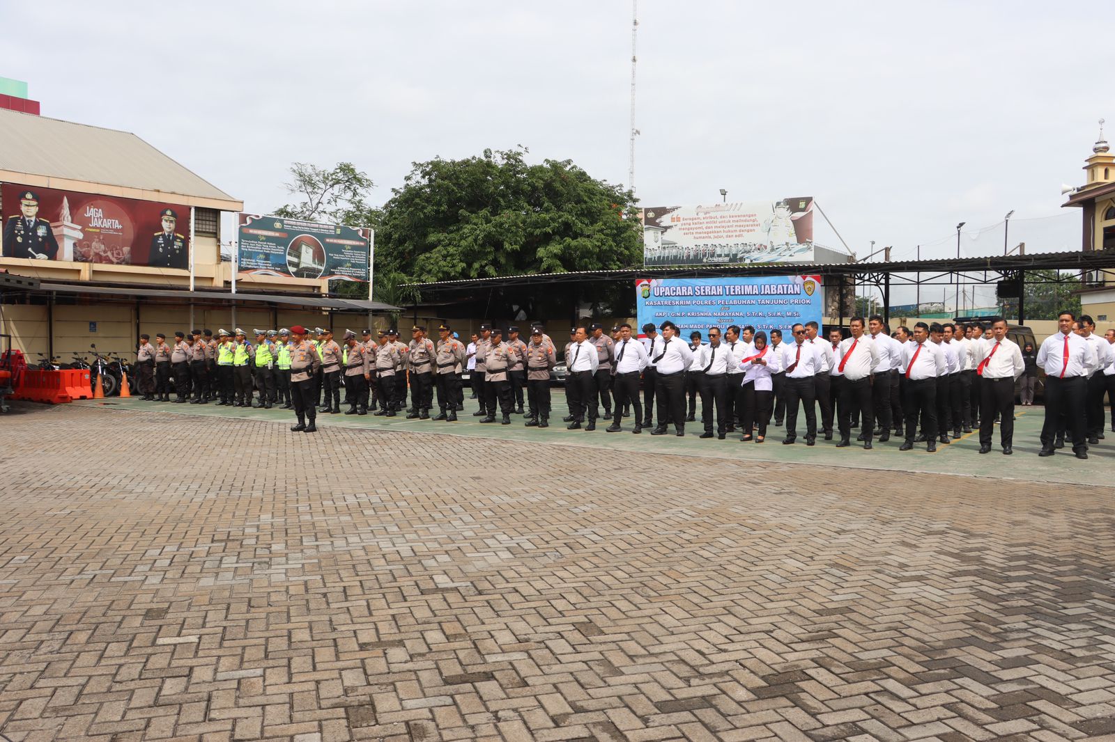 Polres Priok Gelar Upacara Serah Terima Jabatan Kasatreskrim