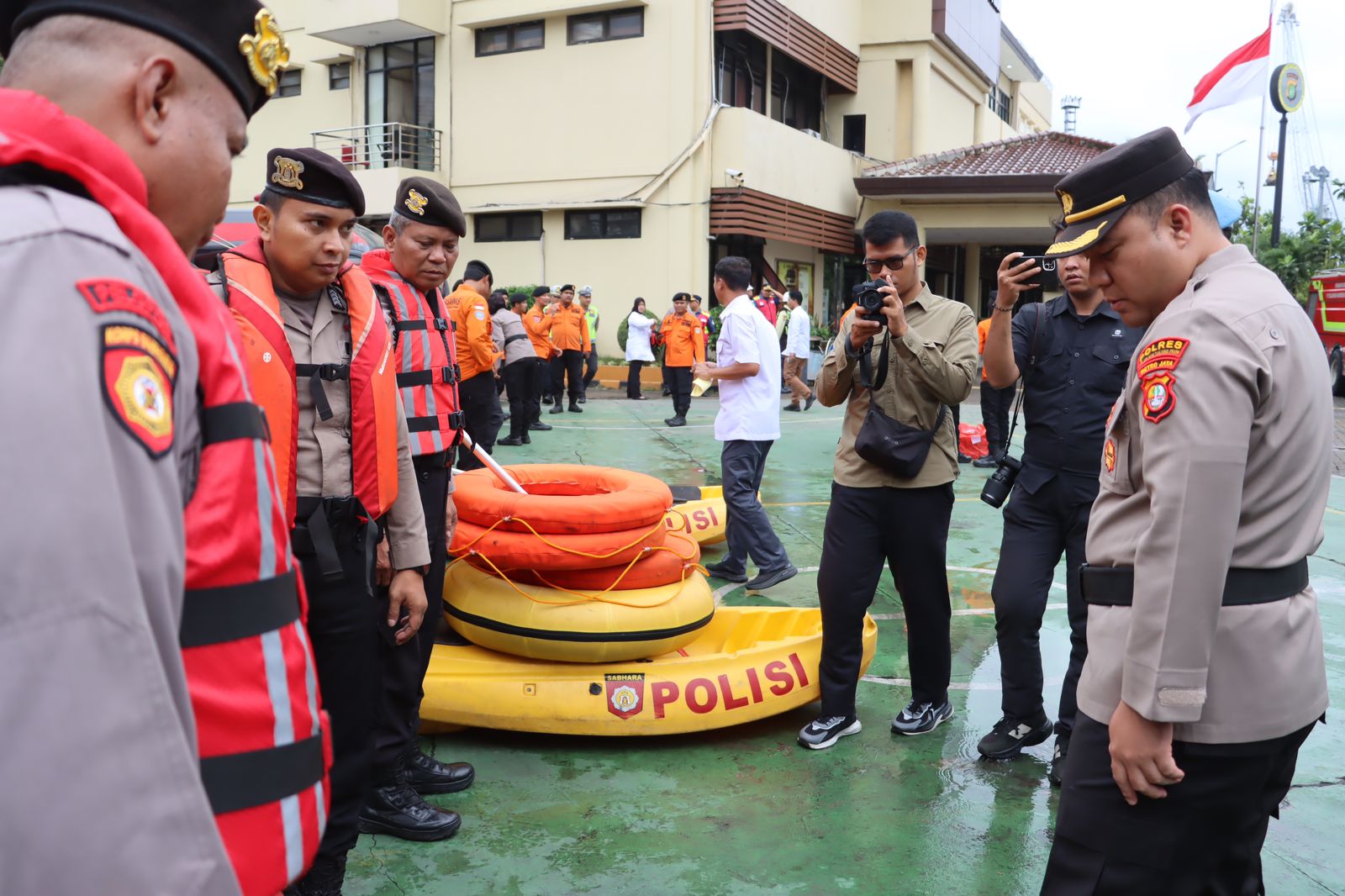 Polres Pelabuhan Tanjung Priok Gelar Apel Kesiapsiagaan Hadapi Potensi Bencana