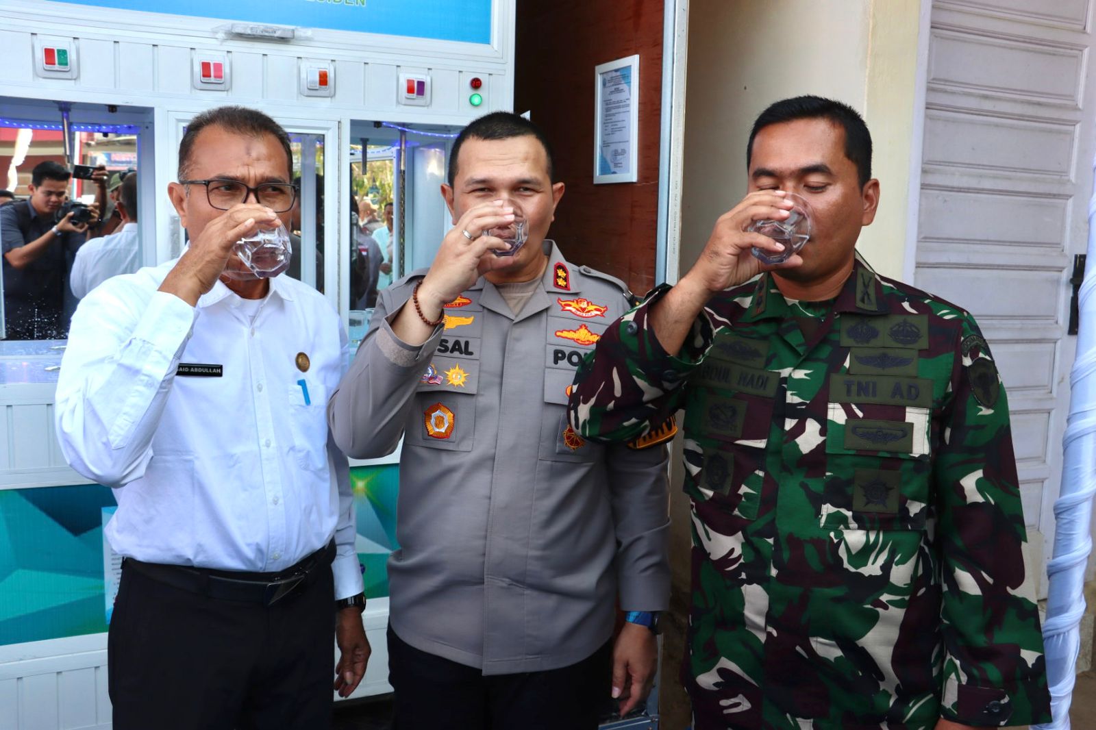 Peduli Pascabencana, Polres Pidie Jaya Hadirkan Depot Air Minum RO Gratis di Pos Satlantas