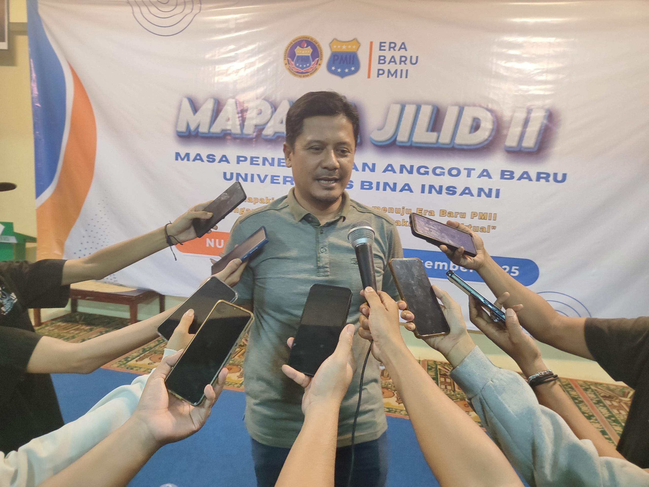 Optimis Menang, Indra Lesmana Serahkan Formulir Bacalon Ketua IKA PMII Kota Bekasi
