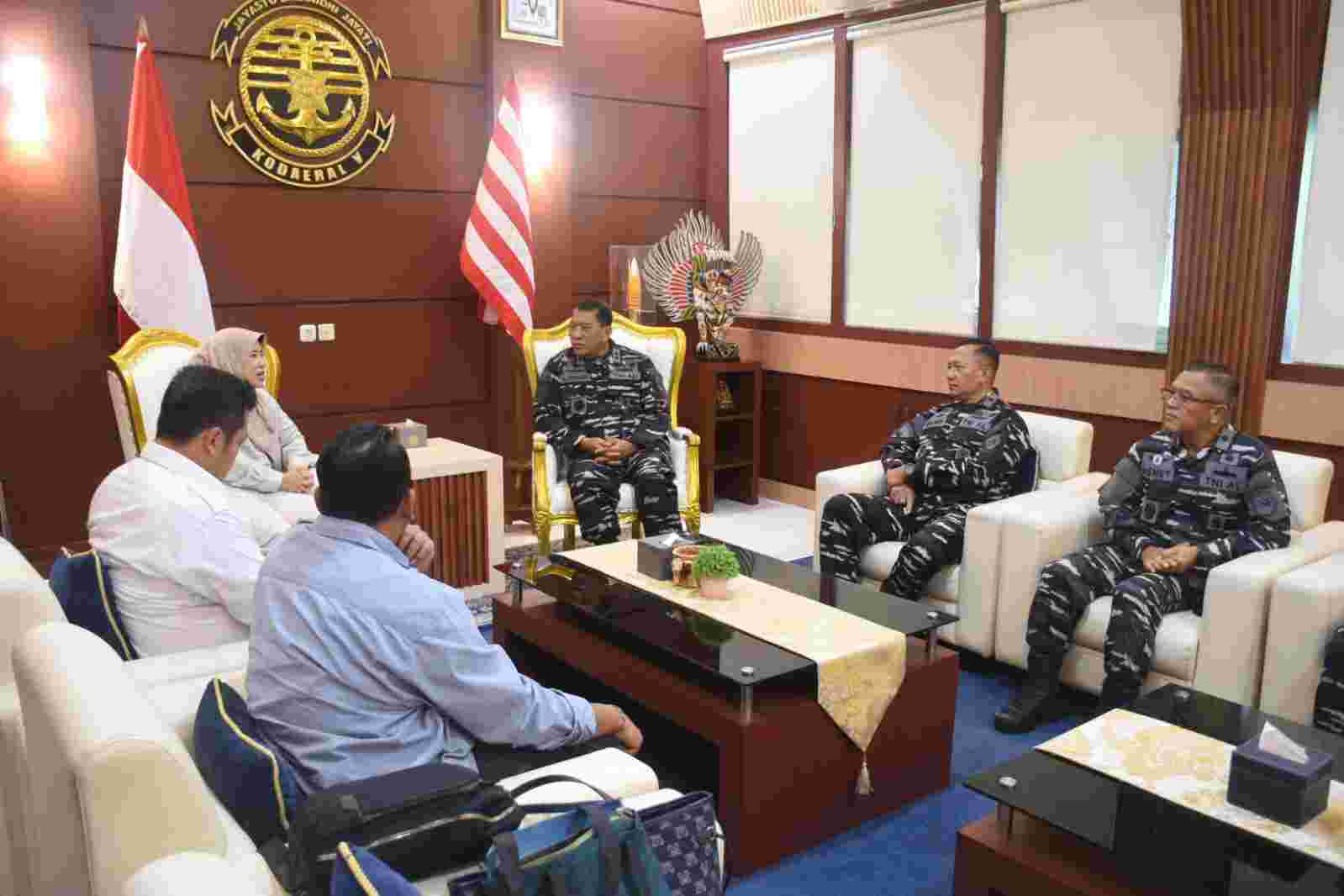 Komandan Kodaeral V Terima Kunjungan Kerja Staf Kementerian Pertanian RI