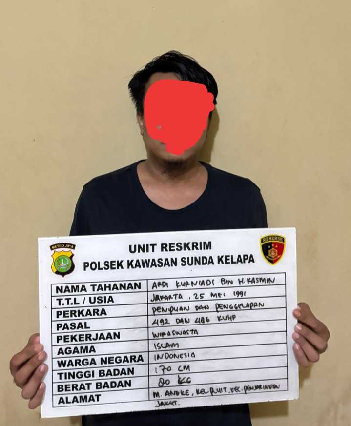 Polisi Tangkap Pria Tipu Korban Rp.160 Juta di Muara Angke Jakut