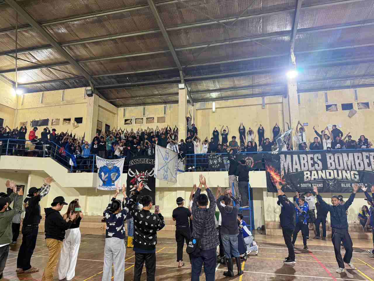 Nobar Persib vs Bhayangkara di Cimahi Berlangsung Kondusif, BOMBER Deklarasikan Komitmen Damai