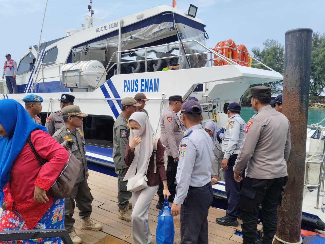 Polres Kepulauan Seribu Optimalkan Strong Point Dermaga, Mobilitas Pagi Terpantau Aman