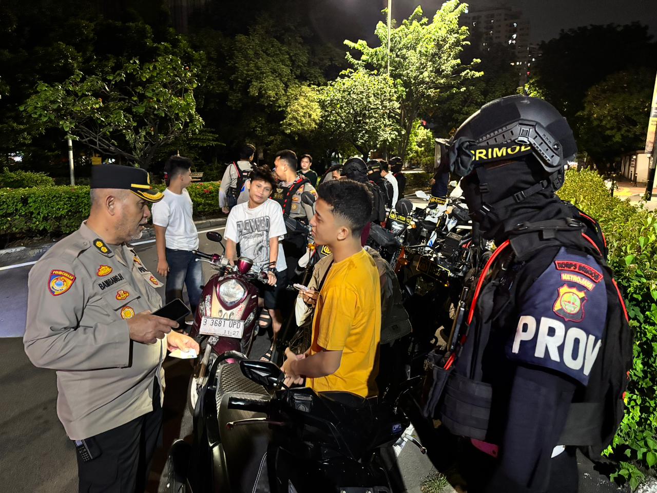 Polres Metro Jakarta Utara Perketat Patroli Malam, Satu Kendaraan Diamankan Saat Razia