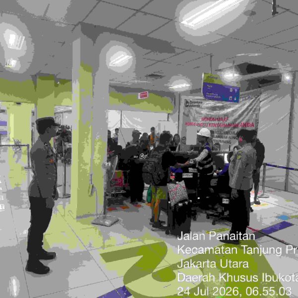 Polres Priok, JJOS Pelayanan dan Pengamanan Embarkasi Kapal KM. Kelimutu Tujuan Pontianak, Keberangkatan Berjalan Aman dan Kondusif