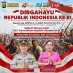Polsek Koja Semarakkan HUT Kemerdekaan RI ke-81, Teguhkan Semangat Pengabdian untuk Negeri