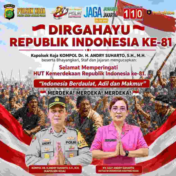 Polsek Koja Semarakkan HUT Kemerdekaan RI ke-81, Teguhkan Semangat Pengabdian untuk Negeri