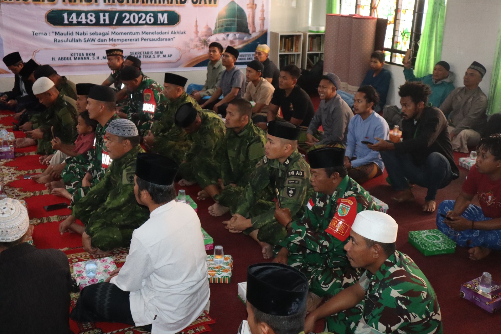 Kodim 1714/Puncak Jaya Bersama TNI–Polri dan Masyarakat Gelar Peringatan Maulid Nabi Muhammad SAW 1448 H di Kab. Puncak Jaya