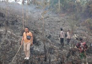 Polda Jambi Tangani Karhutla Seluas 5 Hektare di Areal PT Jebus Maju Merangin