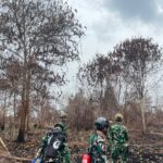 Lanud Supadio Dukung Operasi Tim Alfa Padamkan Sisa Karhutla di Kalimantan Barat