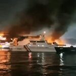 Pangkalan PLP Tanjung Priok Kerahkan Tiga Kapal Patroli, Tim SAR, dan Tim Marine Pollution untuk Menangani Kebakaran KMP Batu Mandi di Selat Sunda
