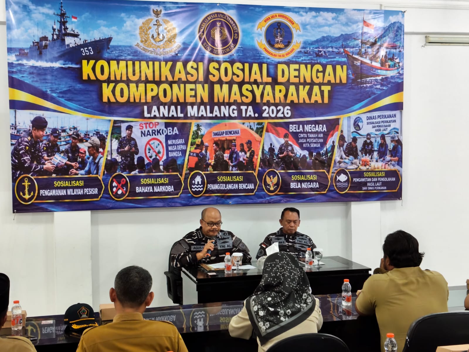 Komsosmar di Tambakrejo, TNI AL Perkuat Sinergi dan Kepedulian terhadap Masyarakat Pesisir