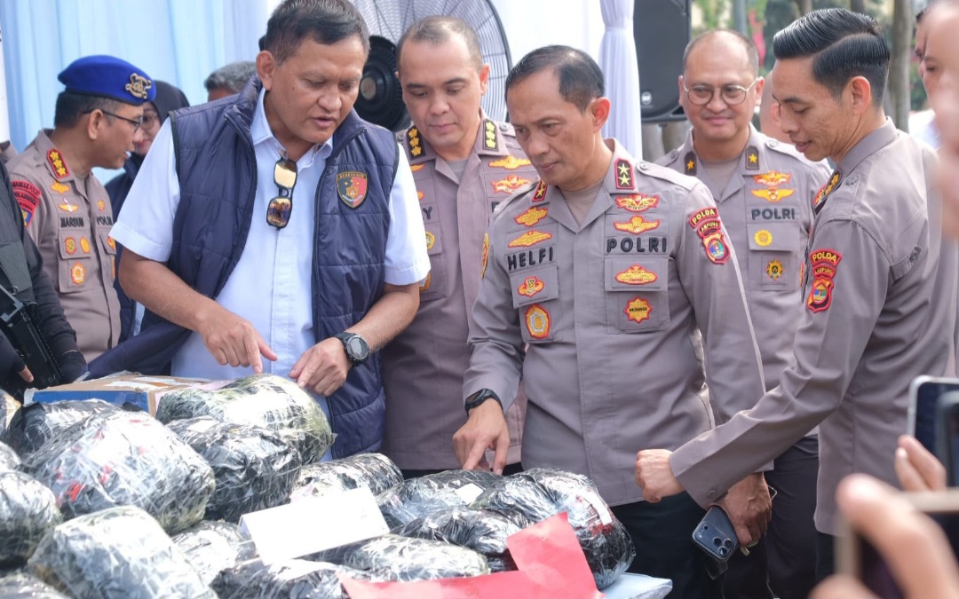 Ops Antik Krakatau 2026, Polda Lampung Ungkap 379 Kasus Narkoba dan Sita 85,9 Kilogram Sabu