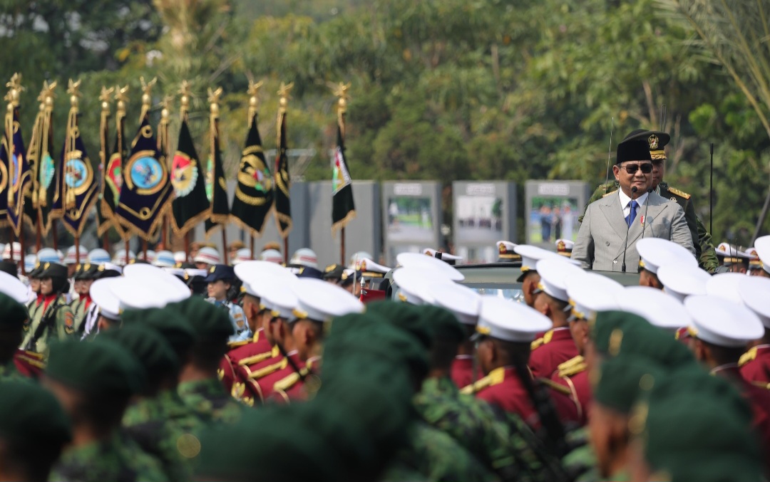 Prabowo: Di Masa Damai, TNI Harus Terus Menyesuaikan Diri Hadapi Ancaman Terburuk