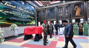 Presiden Prabowo Beri Penghormatan Terakhir kepada Almarhum Subagyo H. S. di Mabesad