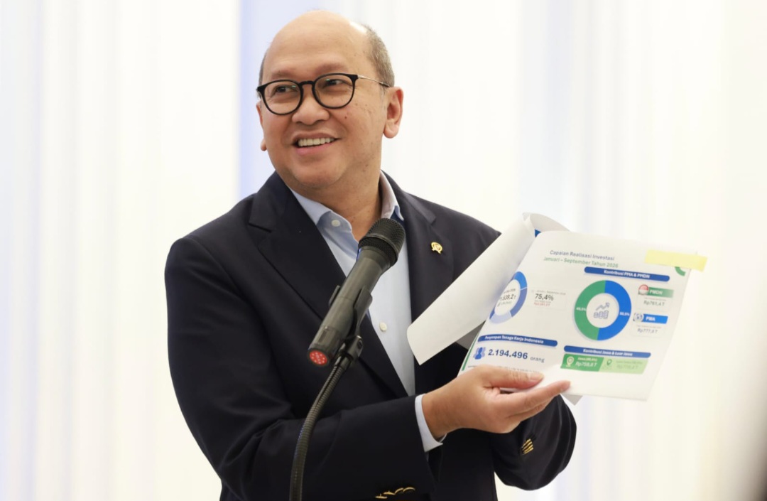 Realisasi Investasi Hingga Kuartal III Sentuh Rp1.539 T, Capai 75 Persen dari Target 2026